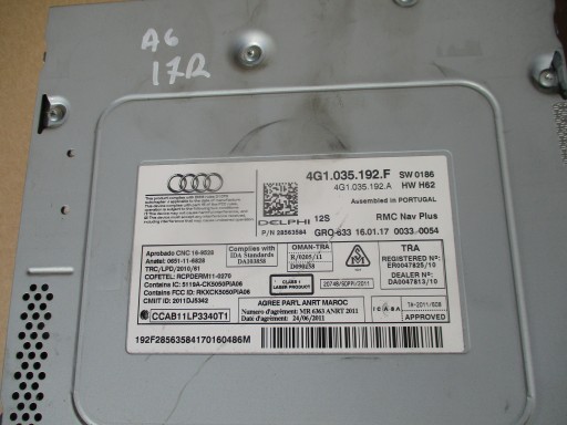 Mmi модуль sd card reader audi a6 c7 a7 4g1035192a