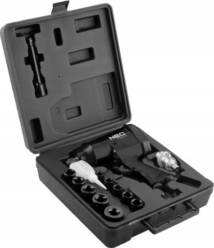 ПНЕВМАТИЧЕСКИЙ УДАРНЫЙ КЛЮЧ 1/2'' 320 НМ + НАКОНЕЧНИКИ