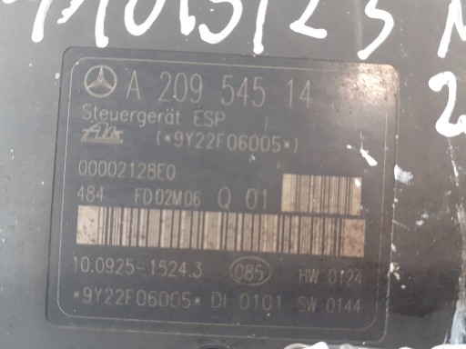 MERCEDES W203 Pompa ABS A2095451432