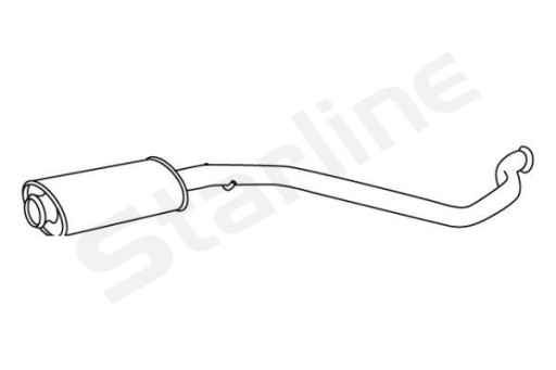 38.14.421 - СРЕДНИЙ ГЛУШИТЕЛЬ PEUGEOT 306 1.9 (00/93-04/97) ШТ STARLINE