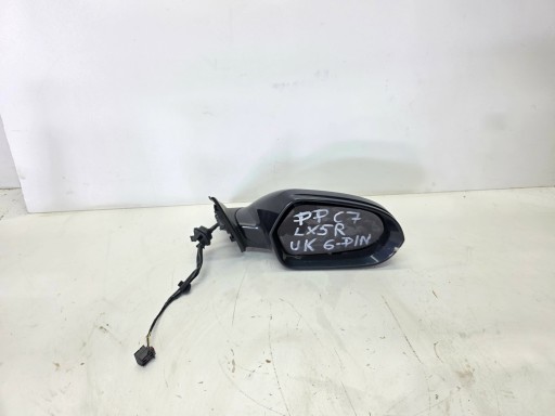 mirror exterior right AUDI A6 C7 LX5R 6 PIN UK ANGIELSKIE 4G2857410M
