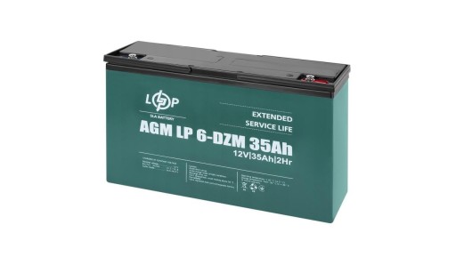 Тяговый аккумулятор 12 в 35 ач agm для скутера-коляски lp 6-dzm 9335