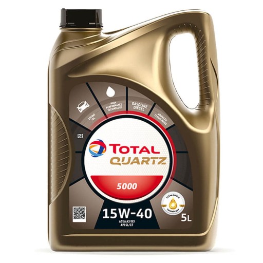 TOTAL QUARTZ OIL 5000 15W40 5л
