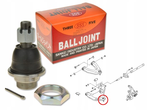 SB-4832 - Nissan king cab 98 - передня нижня поперечна цапфа