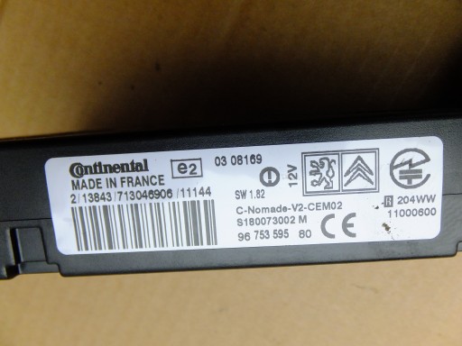 module bluetooth citroen c4 picasso and 9675359580