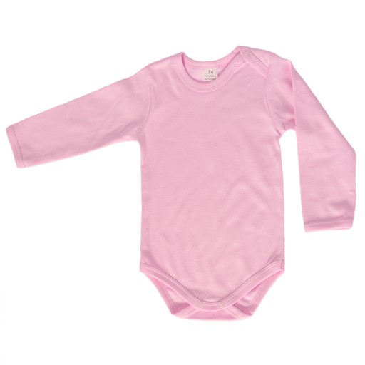 Створіть бавовняне боді з довгим рукавом, розмір 86, застібається на кнопку