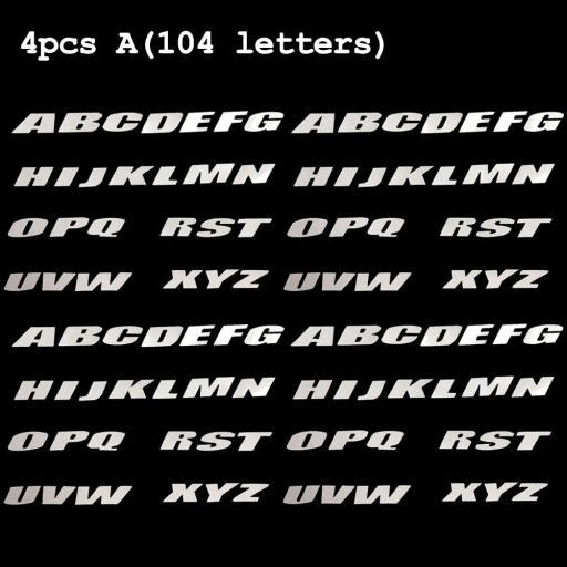 DIY Стерео наклейки на колесо Безкоштовна комбінація цифр і букв Автомобіль Мотоцикл