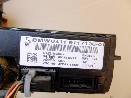 panel stahovanie klimatizácii bmw e87 9117136