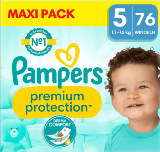 Підгузки Pampers Premium Protection 5 розмір 11-16 кг 76 шт.