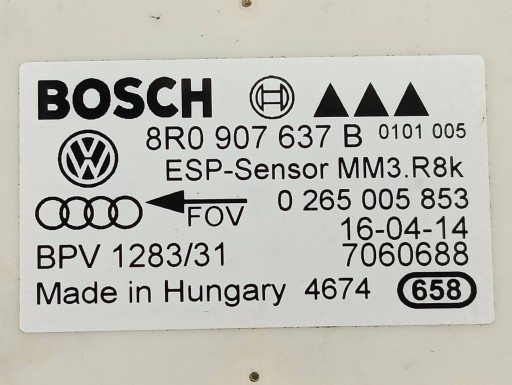modulo ESP 8R0907637B Audi A4 IV (2008-2015) B8