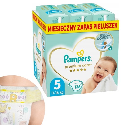Підгузки Pampers Premium Care 5 розмір 11-16 кг 136 шт.