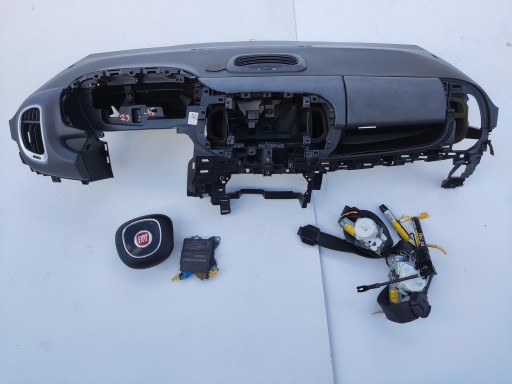 Armaturenbrett Konsole Airbags AIR-BAG Gurten SENSOR FIAT 500L 2012-2017