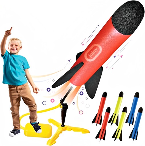 FOAM ROCKET LAUNCH x8 FOR KIDS PUMP