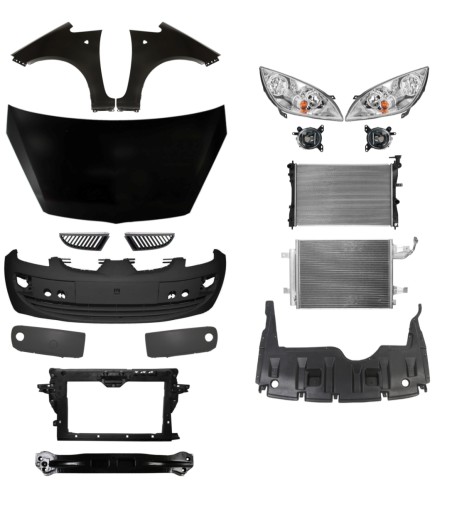 4839 - Міцубісі Кольт 04-08 Капот Бампер Ремінь Крила