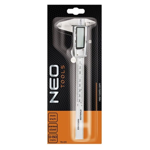 Штангенциркуль цифровой NEO Tools 150 мм, нержавеющая сталь