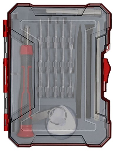 НАБІР БІТ ДЛЯ РЕМОНТУ МОБІЛЬНИХ ТЕЛЕФОНІВ ІЗ ВИКРУТКОЮ 23 ЧАСТИНИ