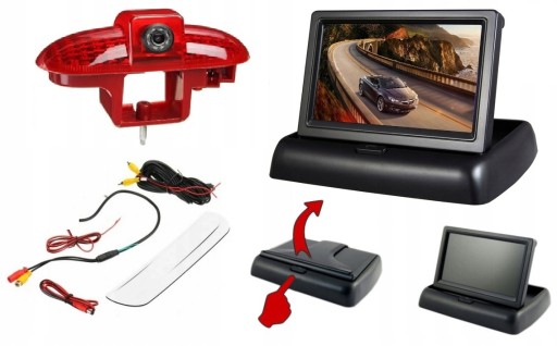 МОНІТОР КАМЕРА В ЛАМПІ 15M OPEL VIVARO 2001-14 HD