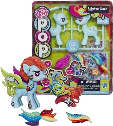 ZESTAW MY LITTLE PONY KUCYK RAINBOW DASH MLP POP