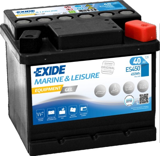 Exide equipment gel es450 аккумулятор - 40ah 450wh