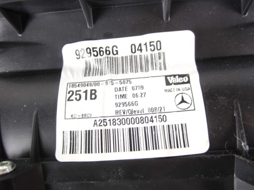 heating of the heating tunelu srodkowego Mercedes W251 R-klasa