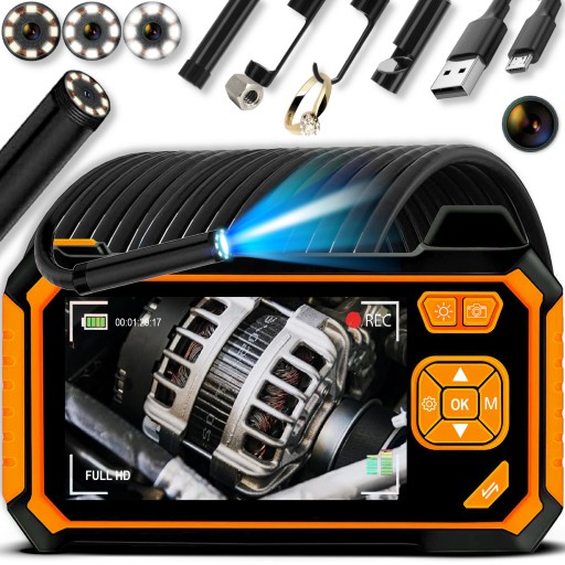 ИНСПЕКЦИОННАЯ КАМЕРА ЭНДОСКОП ДИСПЛЕЙ КОМПЛЕКТ ПОЛНЫЙ HD 5М ЖК-КАБЕЛЬ VISIX