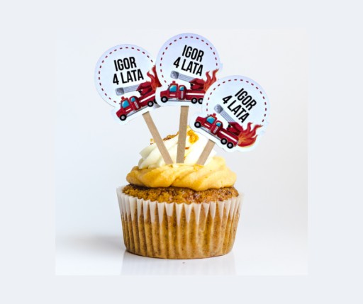 Pikery ПОЖЕЖНА СТАНЦІЯ текстове оформлення, оформлення торта