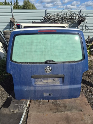 trunk door cover boot rear part VW T5 T5 LIFT blue/ granatowa