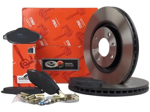 TRW ДИСКИ + КОЛОДКИ ПЕРЕДНІ PEUGEOT 308 3008