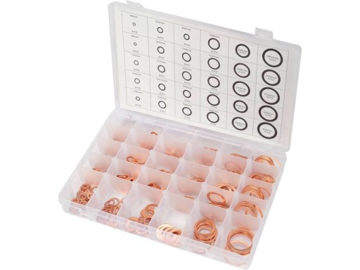 НАБІР МІДНИХ ШАЙБ 580 ШТ.