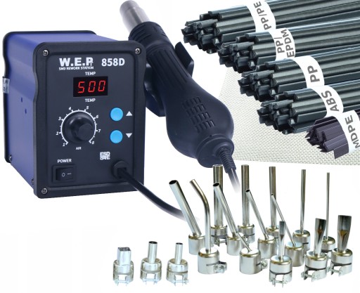 Plastic Welder 858d 18x Nozzle Plastic Mesh