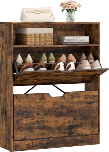 Szafka na buty Vasagle 2-drzwiowa na 14-16 par butów 24 x 80 x 102 cm