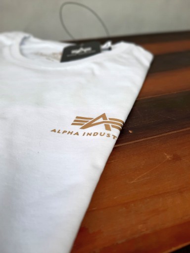 Alpha Industries T-shirt Basic Small Logo Print 10725032510 Odzież Męska T-shirty AX GCCFAX-6
