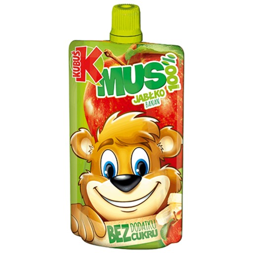 Мус Kubuś 100% яблуко/банан 100 г