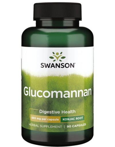 Swanson Glucomannan 665mg zápcha vláknina 90 kaps