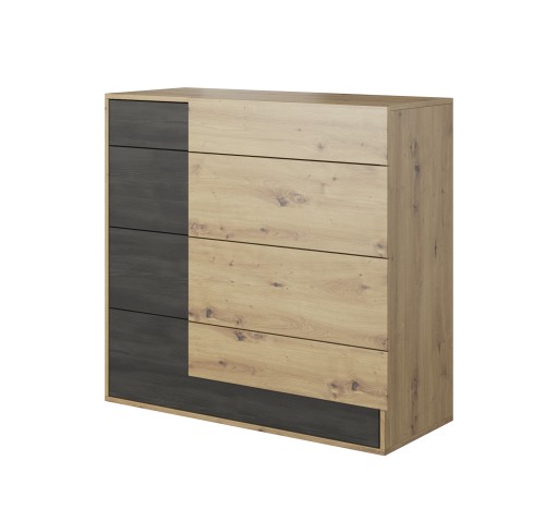 Комод MONACO 100 х 40 х 90 см дуб ремісничий матовий
