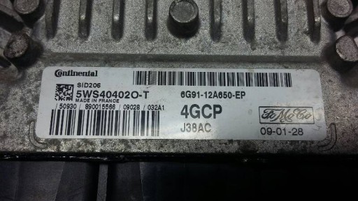 computer 6G91-12A650-EP FORD S-MAX 2.0 TDCI