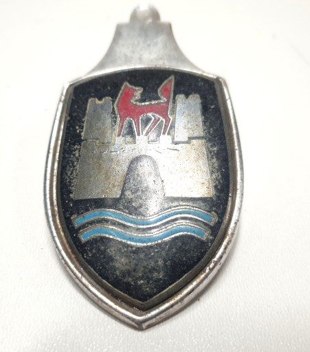 ЗНАК ЛОГОТИП ЭМБЛЕМА ПЕРЕДНЯЯ ЧАСТЬ КАПОТА VW GARBUS WOLFSBURG 59-62 1BM853601B