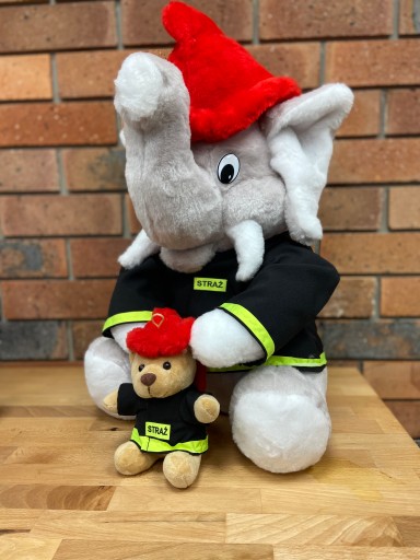 Талисман медведь собака пожарный пожарный 65 см