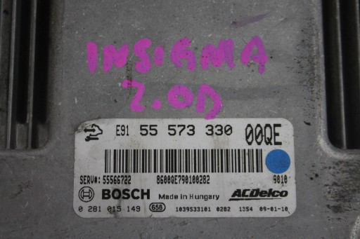 control unit of the engine 55573330 INSIGNIA A 2.0 CDTI