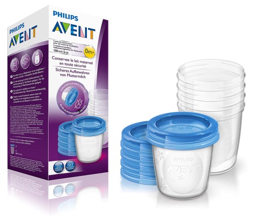 Ємність для молока Philips Avent 180 мл 5 шт.