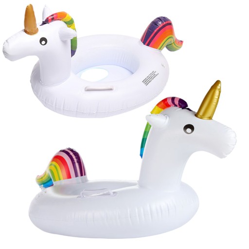 Надувне кільце для дітей на ніжках 85 см єдиноріг
