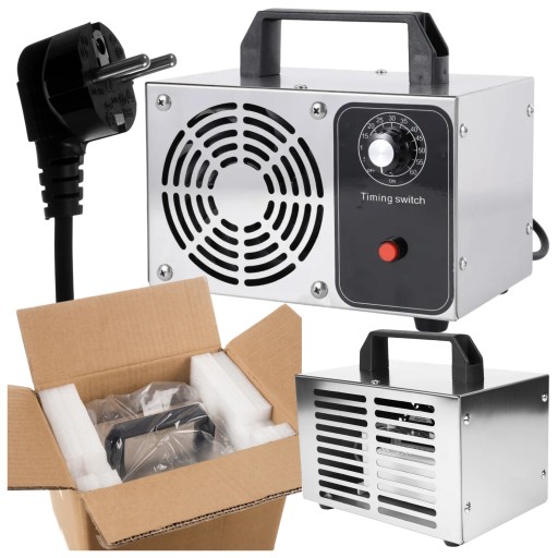 ОЗОНАТОР ГЕНЕРАТОР ОЗОНУ 48 000 МГ/Г + ТАЙМЕР ДЛЯ ДОМАШНЬОГО АВТОМОБІЛЯ ПОТУЖНИЙ