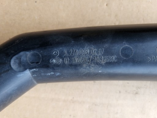 wiring hose pipe air hose MERCEDES C-KL W205 2.0 CGI A2740980207