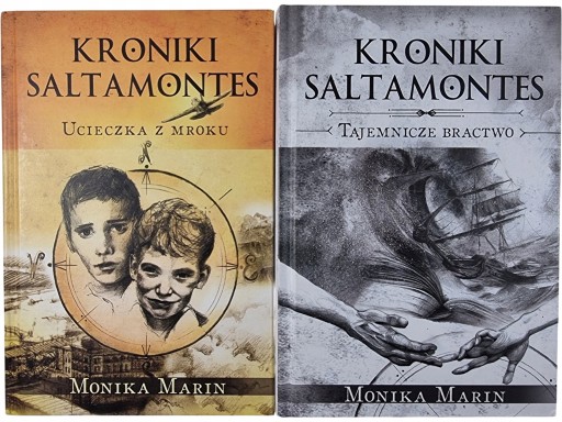 Zdjęcie egzemplarza: Ucieczka z Mroku + Tajemnicze Bractwo / Kroniki Saltamontes Tom 1-2 / Marin