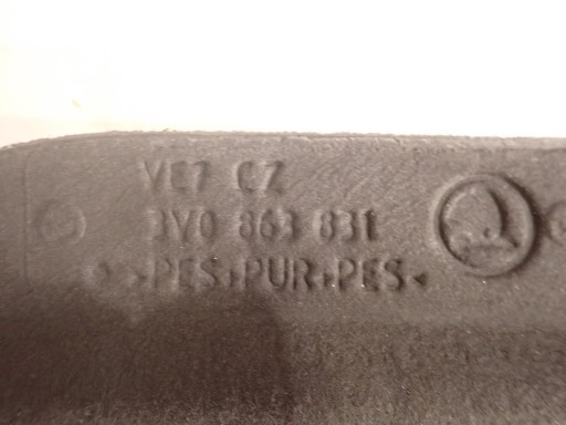 Insonorisation du capot SKODA SUPERB III 2015- 3V0863831