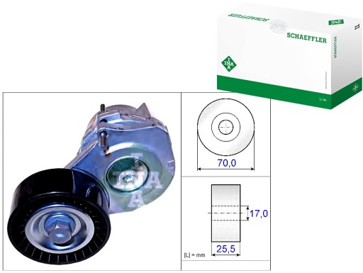 534 0438 - НАТЯЖИТЕЛЬ КЛИНОВОГО РЕМНЯ WIEL. OPEL 1.7 CDTI 07-IN
