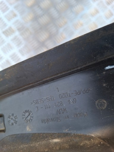 insonorisation aile avant sinistre SKODA KAMIQ 654821111C