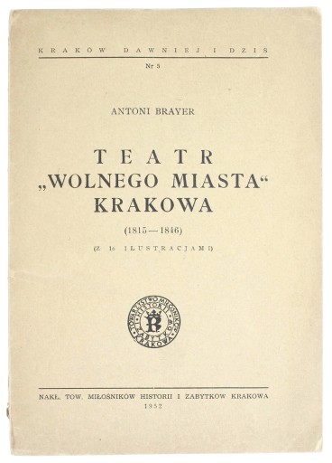 TEATR &quot;WOLNEGO MIASTA&quot; KRAKOWA - ANTONI BRAYER