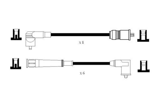 0577 - Комплект проводов зажигания ngk bmw 5 e28 2.8 06.81-12.87