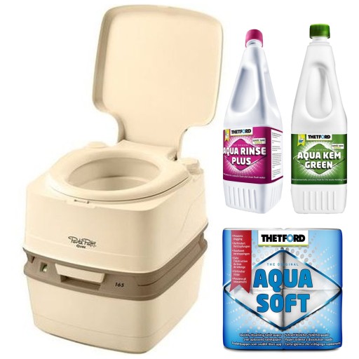 165 - ПОРТАТИВНЫЙ ТУРИСТИЧЕСКИЙ ТУАЛЕТ THETFORD ЖИДКОСТИ PAPIE